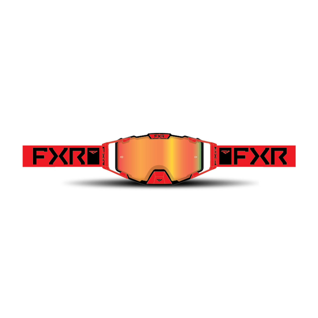 FXR Gafas de Cross  Pilot Bronze Lentes HiDef/Inferno Rojas