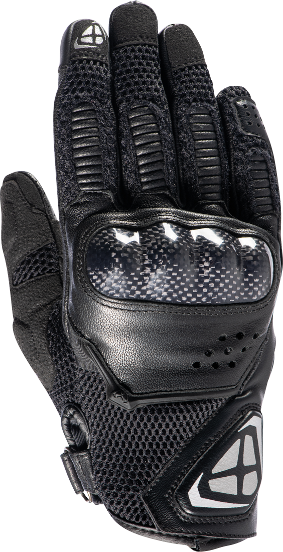 Ixon Guantes de Moto para Mujer  RS4 Air Negro-Plateado