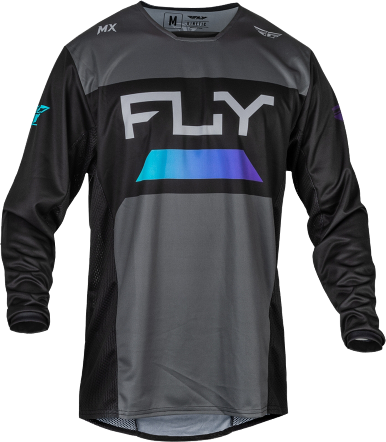 FLY Racing Camiseta de Cross  Kinetic Gris Oscuro