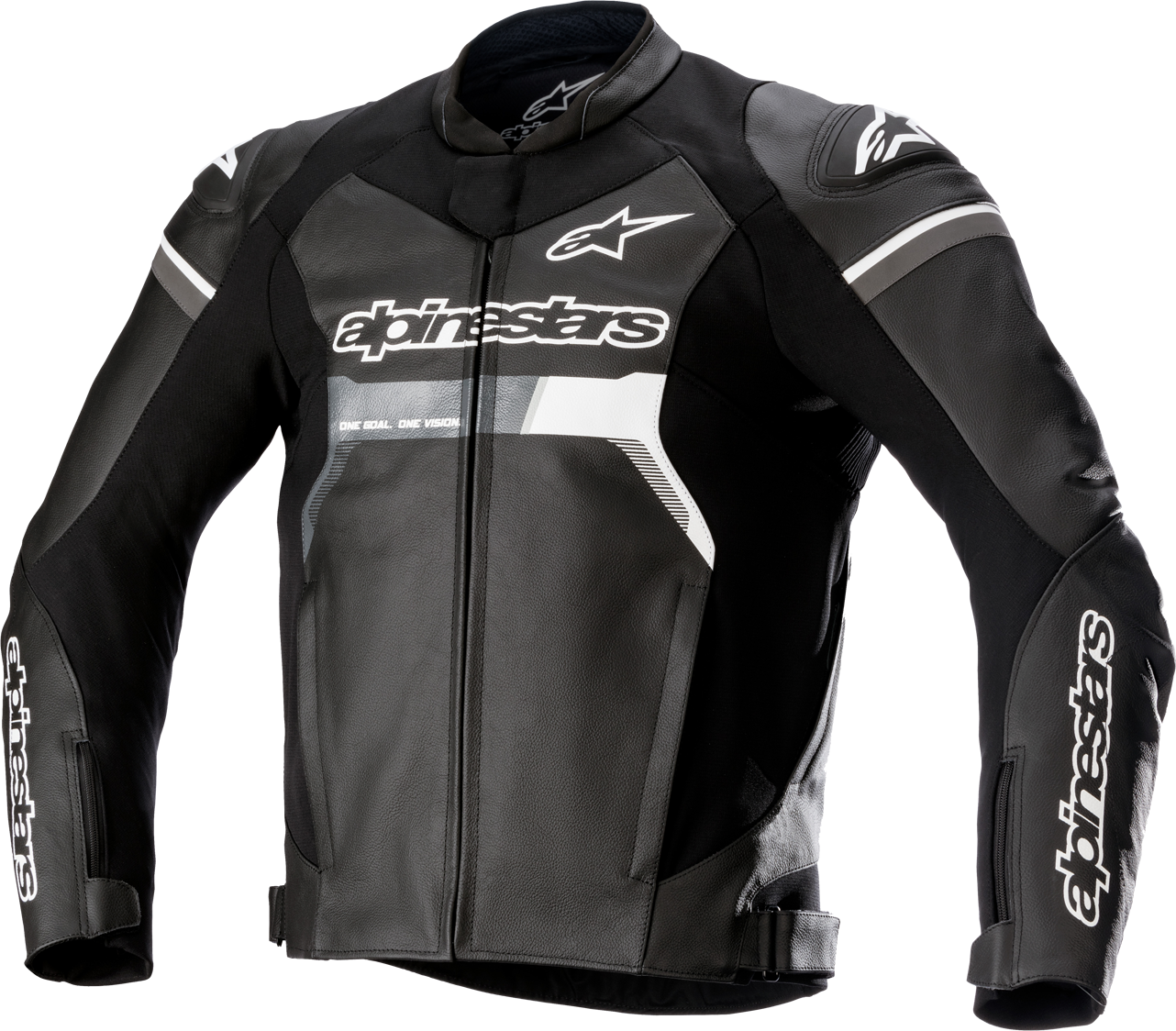 Alpinestars Chaqueta de Moto de Cuero  GP Force Negro