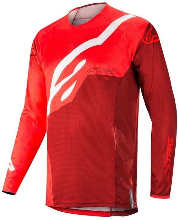 Camiseta Motocross Alpinestars Techstar Factory Jersey Rojo Burgundy 3761019-308