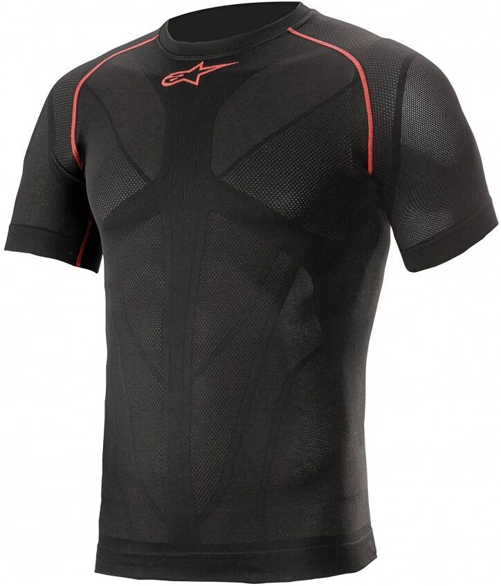 Camiseta Térmica Corta Alpinestars Ride Tech V2 Top Summer Negro  4752721-13