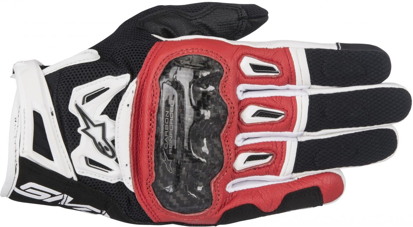 Guantes Alpinestars Smx-2 Ac V2 Negro Rojo Blanco  3567717-132