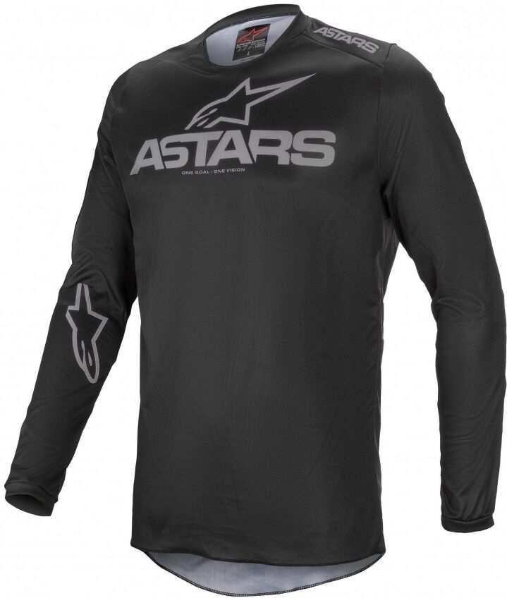 Camiseta Alpinestars Fluid Graphite Negro Oscuro  3762321-111