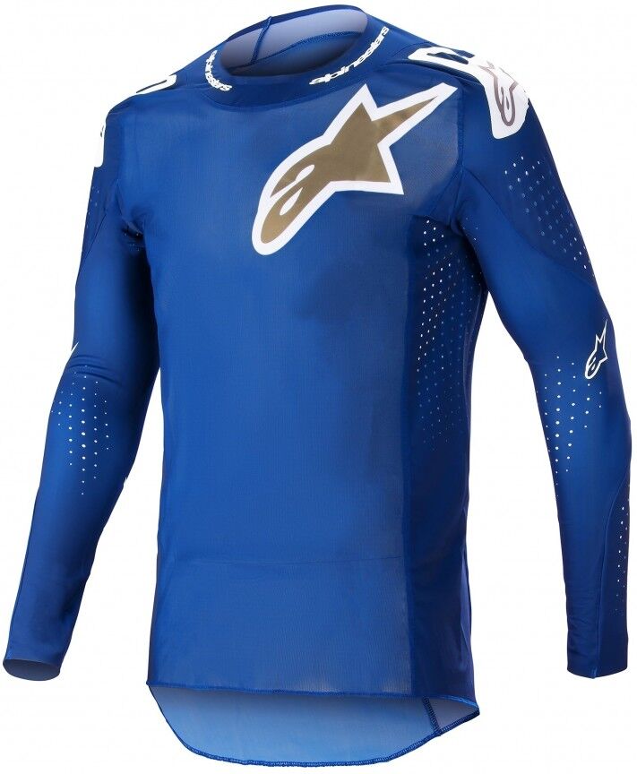 Camiseta Alpinestars Supertech Bruin Ucla Azul Brushed Oro  3760623-7265