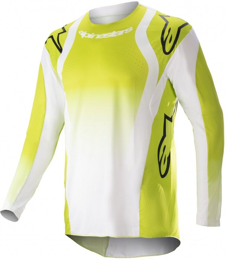 Camiseta Alpinestars Techstar Push Amarillo Fluor Blanco  3760823-552