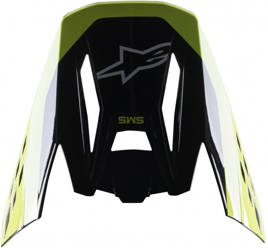 Visera Alpinestars S-M5 Beam Negro Amarillo Fluor  8983622-1515