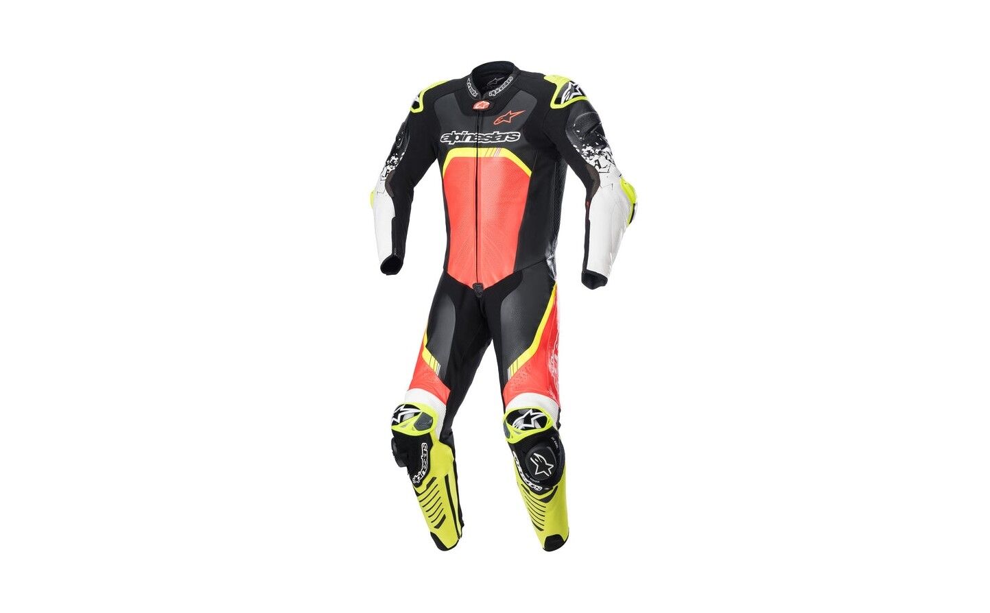 Mono Alpinestars Gp Tech V4 1 Pc Negro Rojo Amarillo  3156822-1355