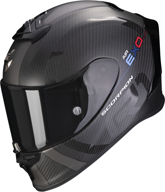 Casco Scorpion Exo-R1 Evo Carbon Air Mg Negro Mate Plata Oscuro  110-344-159