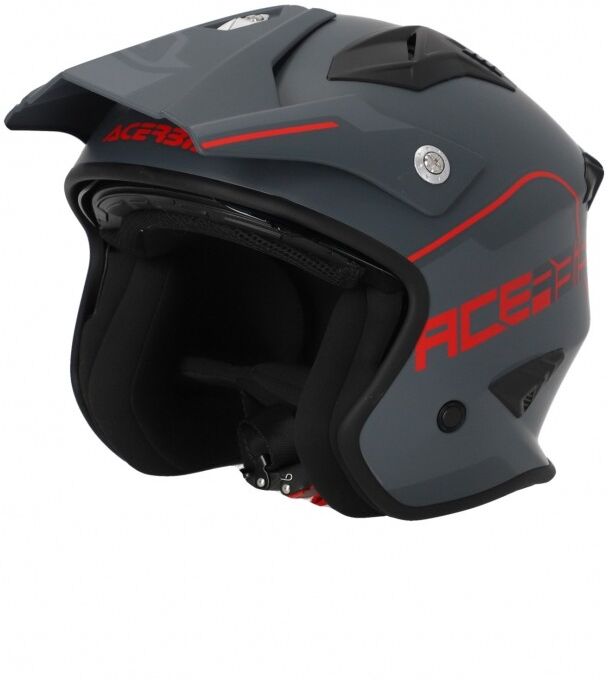 Casco Acerbis Jet Aria 2206 Gris Rojo  0025055.801