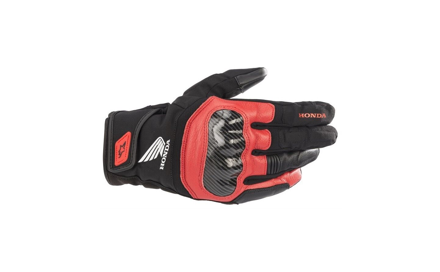 Guantes Alpinestars Honda Smx Z Drystar Negro Brillo Rojo  3527321-1303