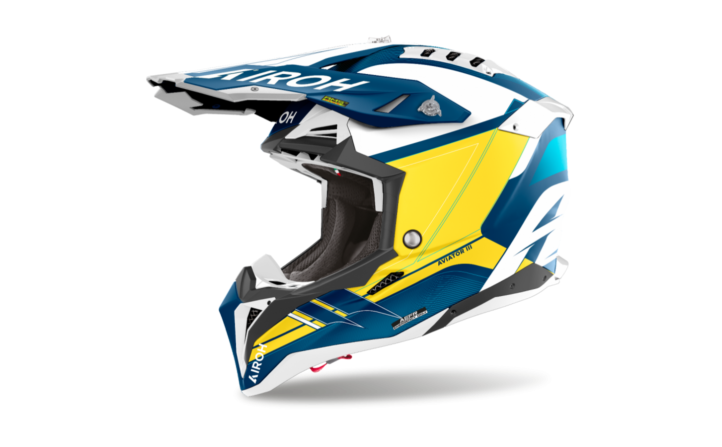 Casco Airoh Aviator 3 Saber Azul Mate  AV3SA13