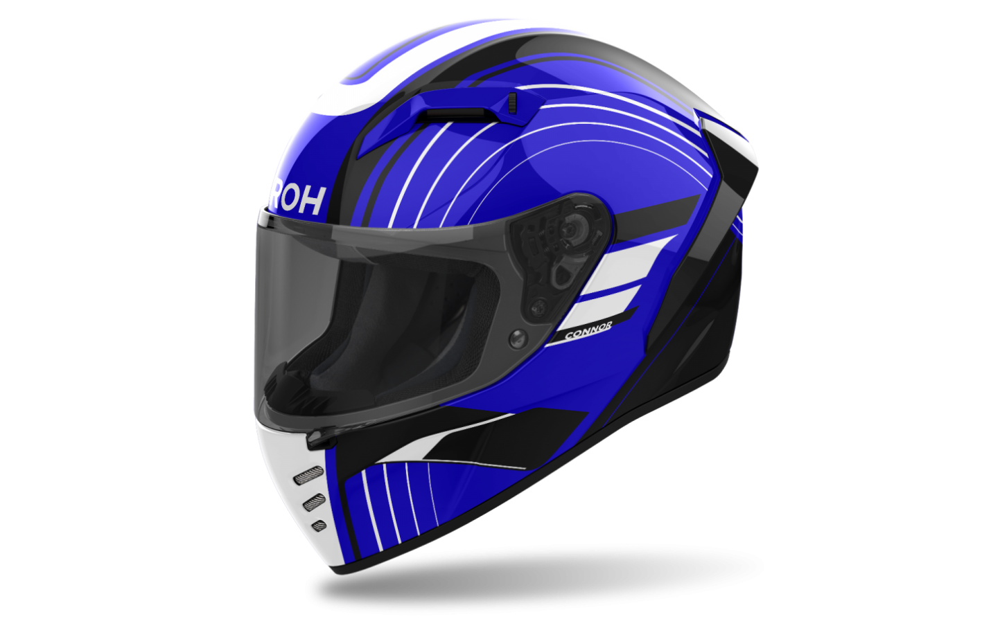 Casco Airoh Connor Achieve Azul Brillo  CNA18