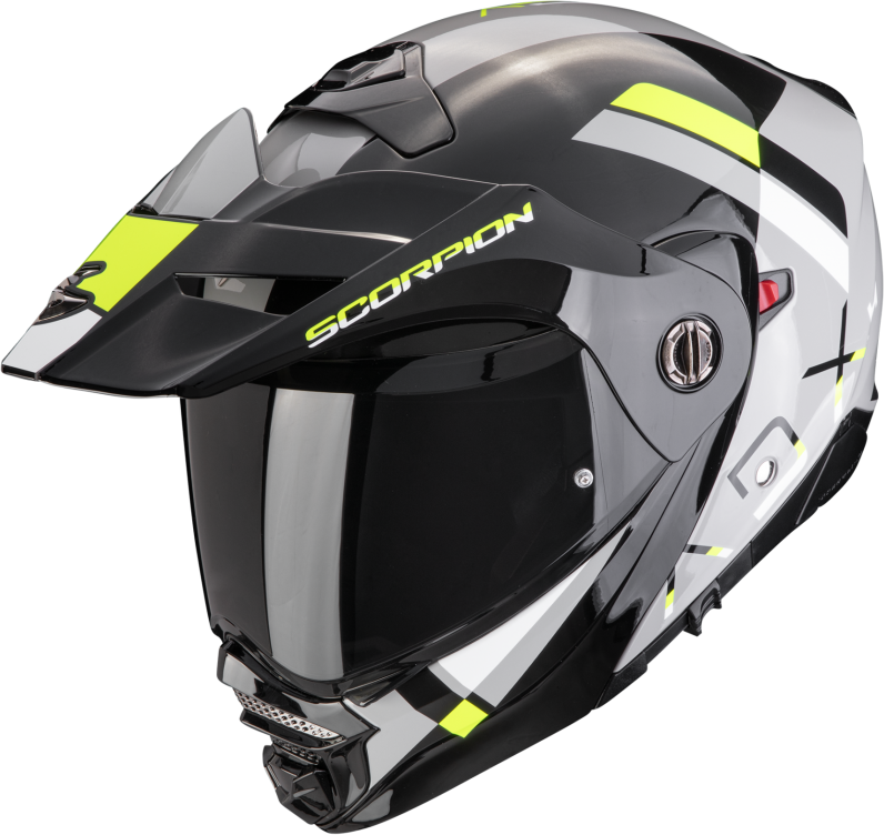 Casco Scorpion ADX 2 Galane Gris Amarillo Neon  89-455-290