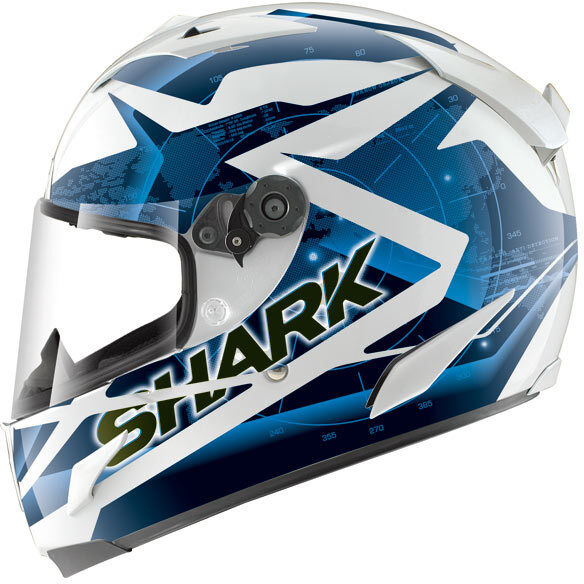 Shark Race-R Pro Kundo Casco blanco y azul 2012 - Blanco Azul (XS)