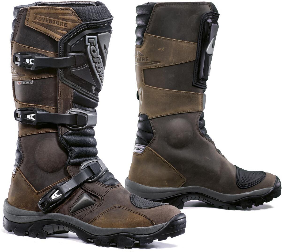 Forma Adventure Botas de moto impermeables - Marrón (44)