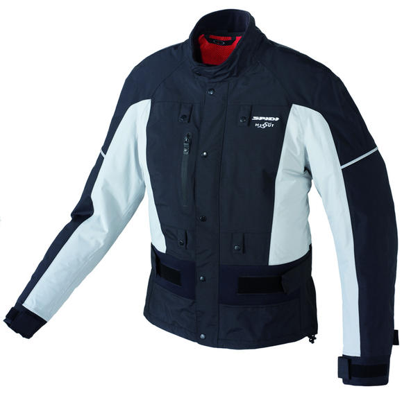 Spidi Rain Chest Evo Chaqueta de lluvia - Negro Blanco (M)