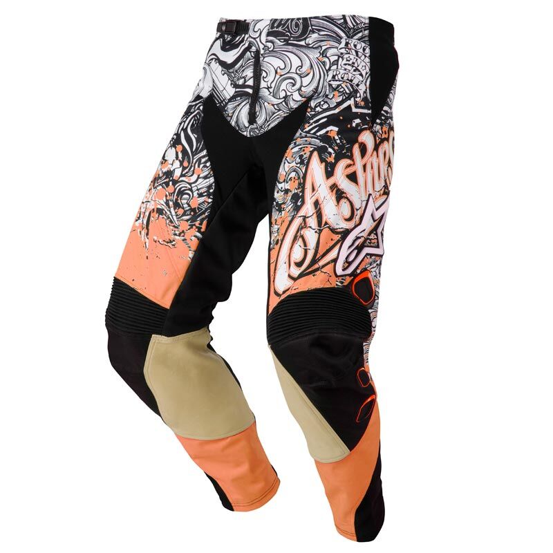 Alpinestars Charger Pantalones Motocross 2013 - Blanco Rojo Oro (28)