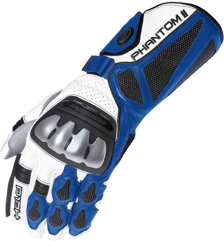 Held Phantom II Guantes de la motocicleta - Blanco Azul (XS)