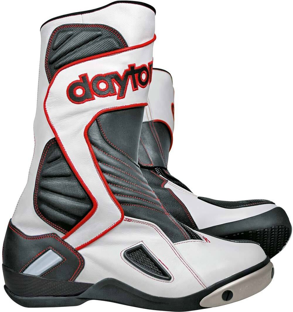 Daytona Evo Voltex GTX Gore-Tex Botas de moto impermeables - Negro Blanco Rojo (39)