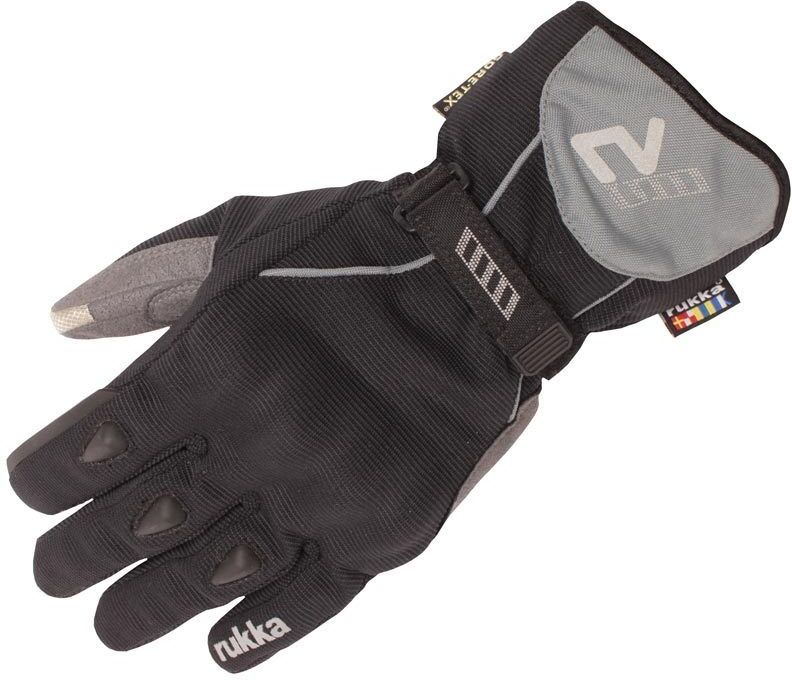 Rukka Virium Gore-Tex Guantes de motocicleta - Negro Gris (S M)