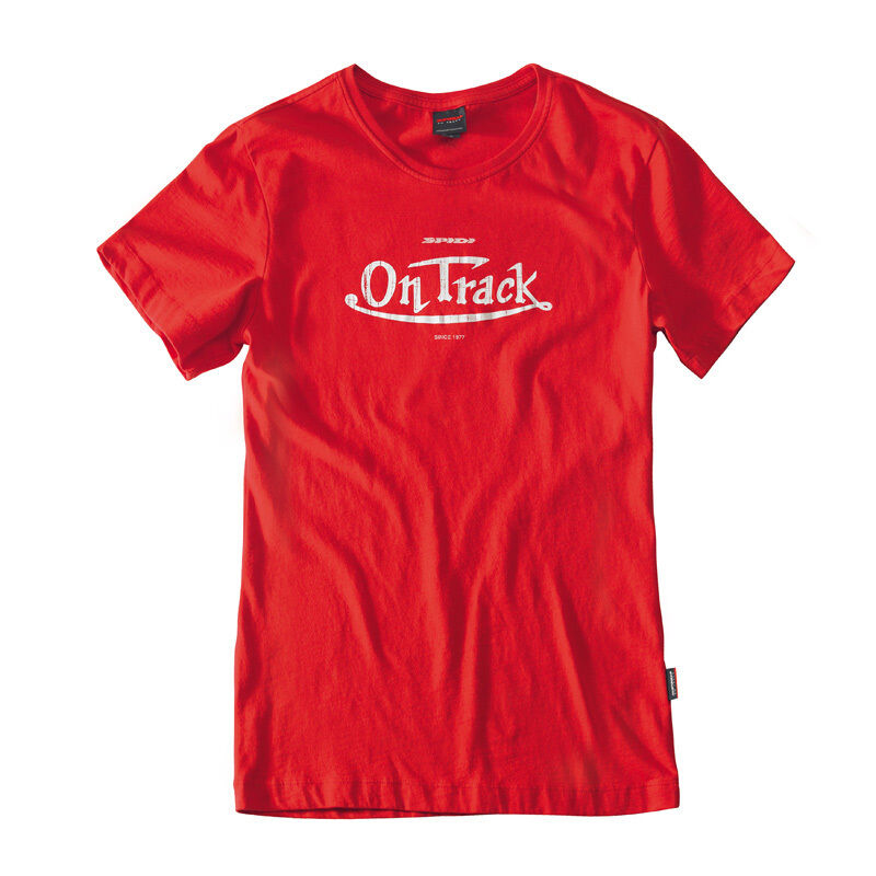 Spidi On Track Señoras camiseta - Rojo (XL)