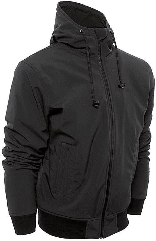 Bores Safety 2 Softshell Sudadera con capucha con cremallera - Negro