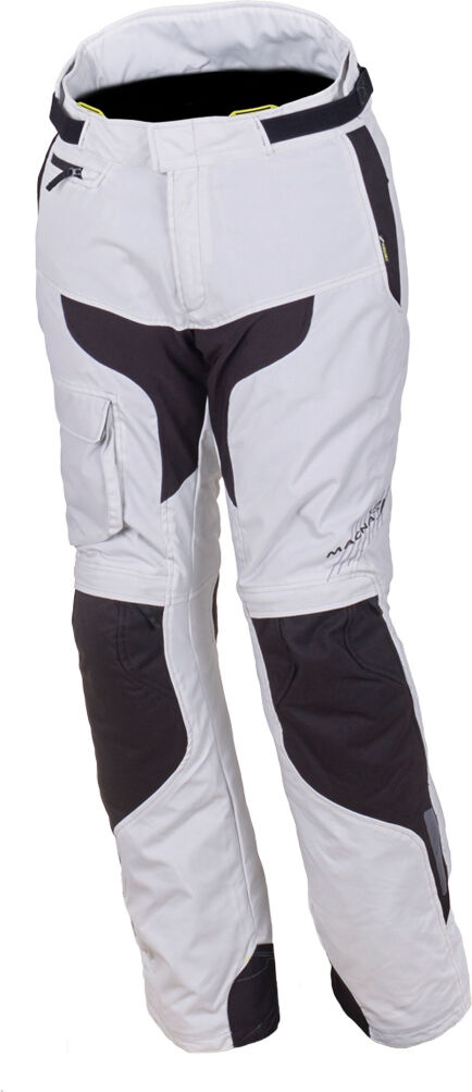 Macna Fulcrum Pantalones textiles de motocicleta para mujer - Negro Gris (L)