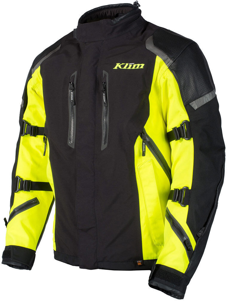 Klim Apex Chaqueta de la motocicleta - Negro Amarillo (XL)