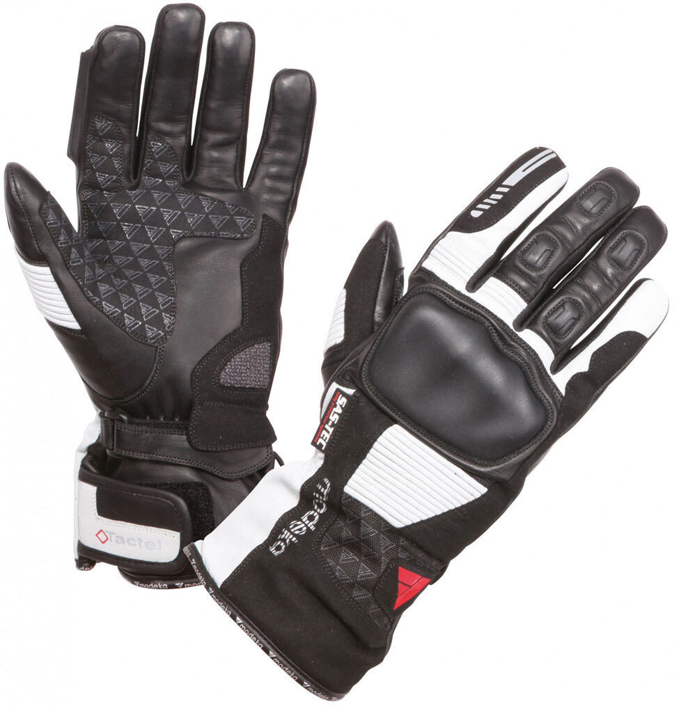 Modeka Tacoma Guantes de la motocicleta - Negro Gris (3XL)