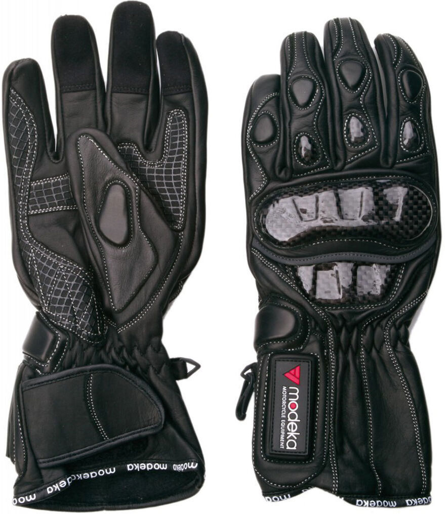 Modeka Sportie Guantes de la motocicleta - Negro (M L)