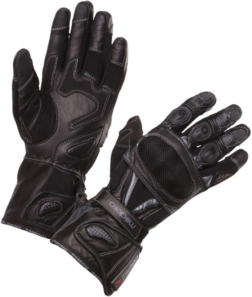 Modeka Sahara Traveller Guantes de la motocicleta - Negro (2XL)