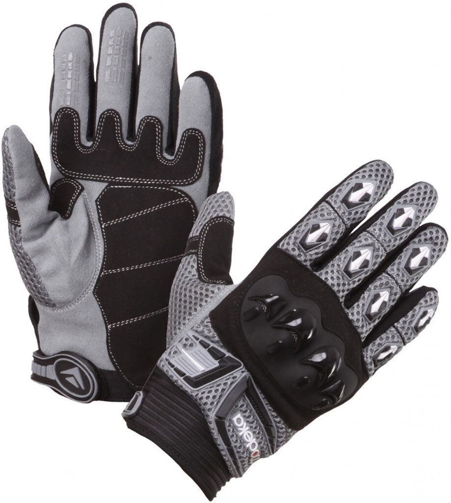 Modeka MX Top Guantes - Negro Gris (L)