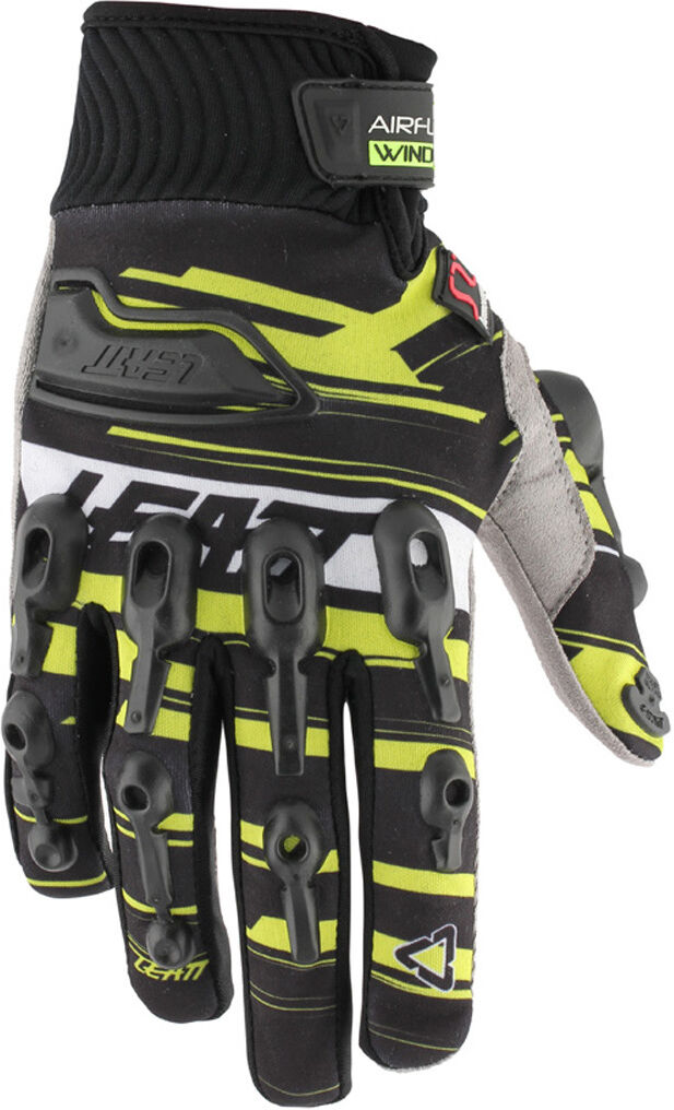 Leatt AirFlex Wind Guantes - Negro Amarillo (XS)