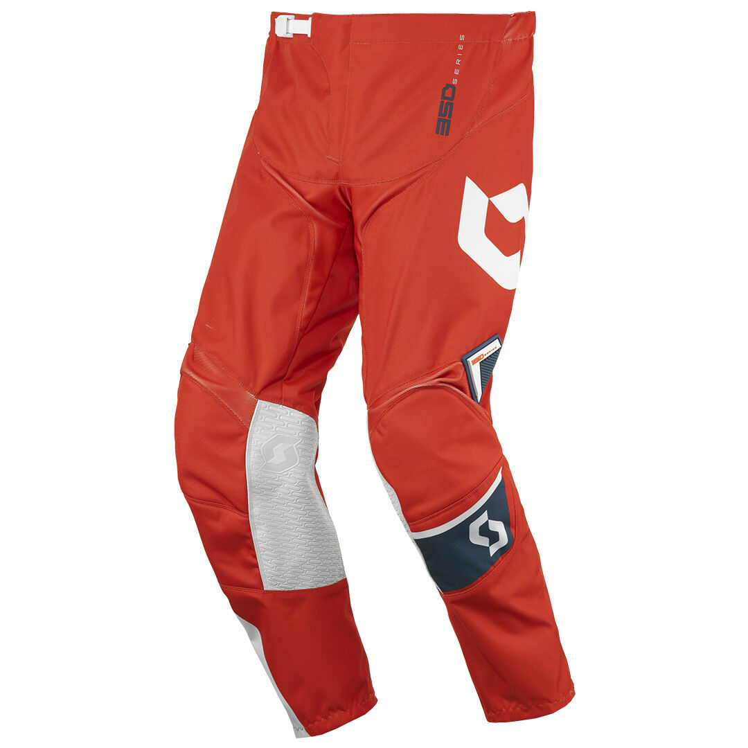 Scott 350 Dirt Pantalones de Motocross de los cabritos - Rojo Azul (26)