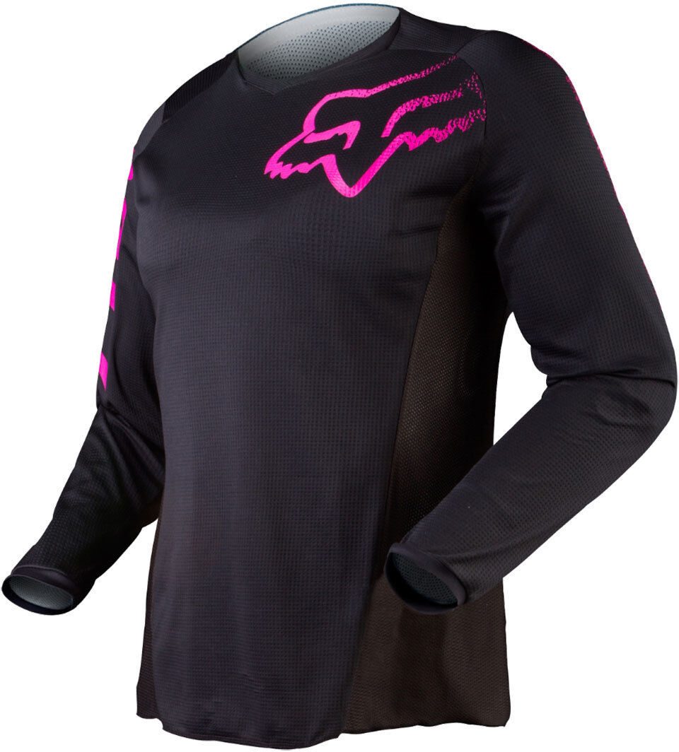 Fox Blackout Jersey de Motocross para Damas - Negro Lila (2XL)