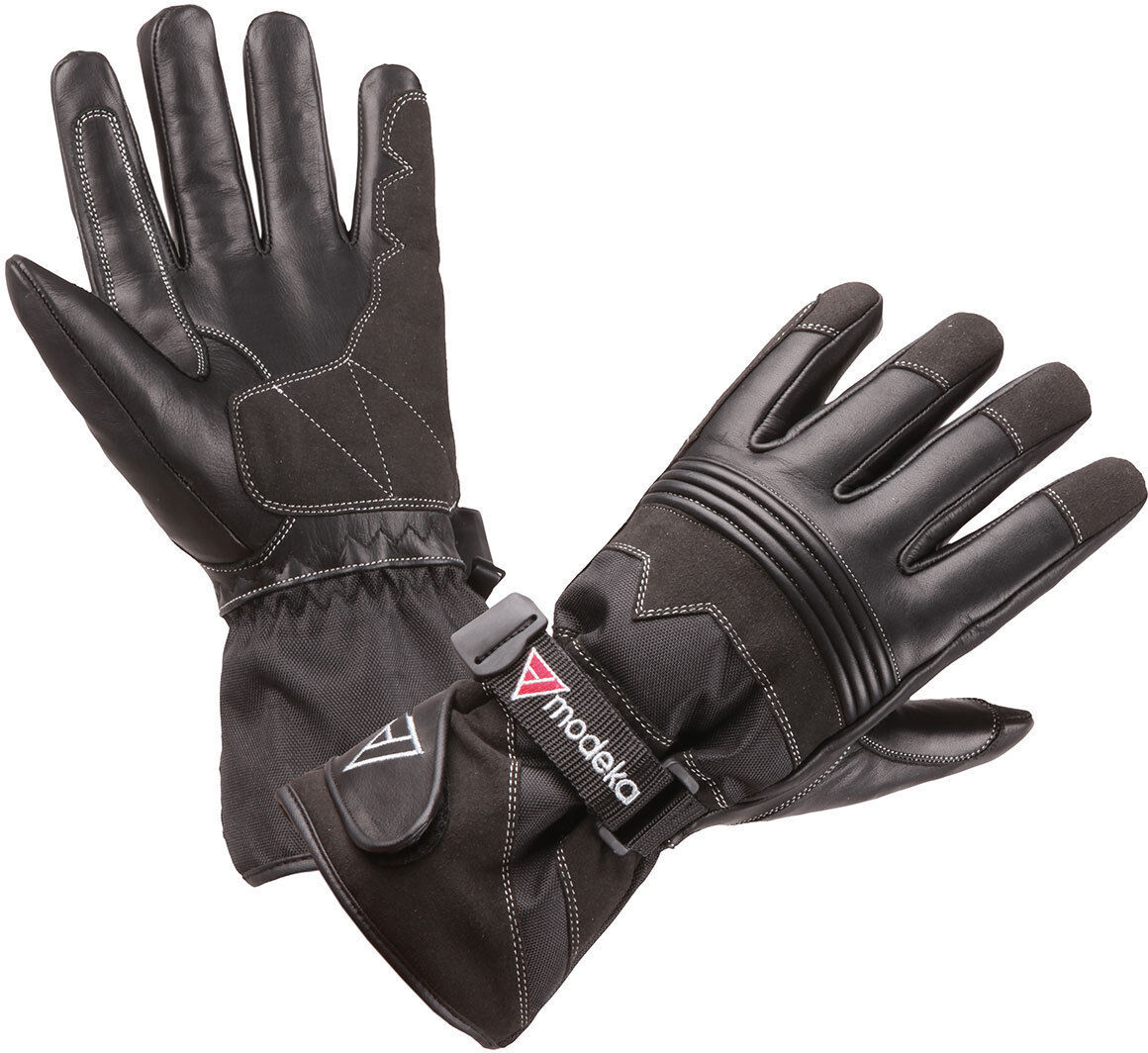 Modeka Freeze Evo Guantes de la motocicleta de los niños - Negro (L)