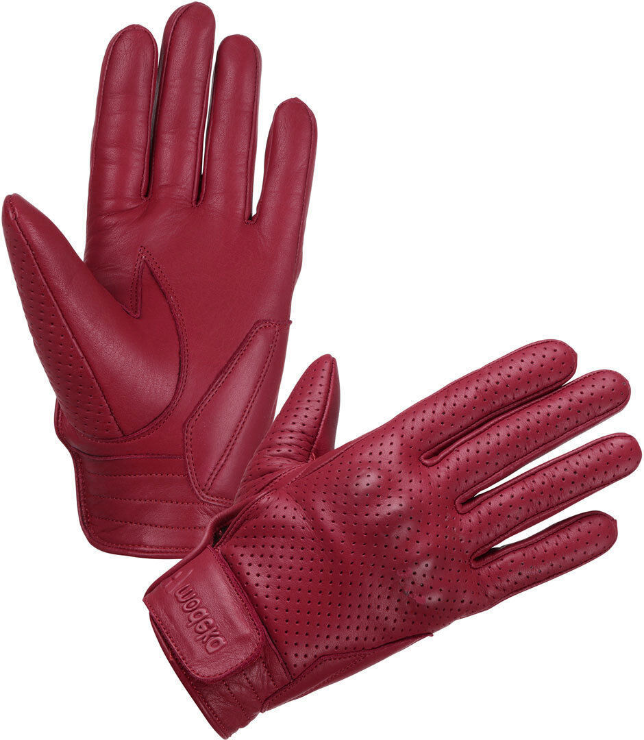 Modeka Hot Classic Guantes de la motocicleta - Rojo (S M)