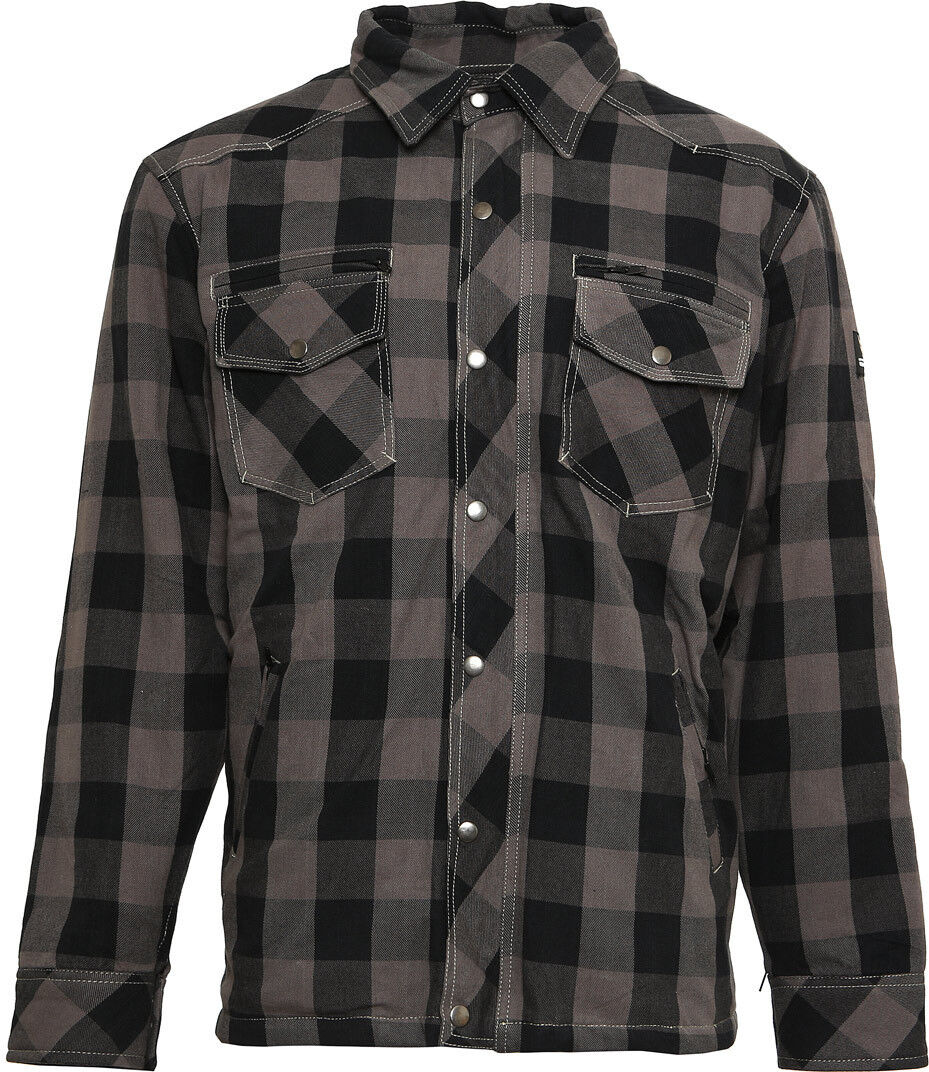 Bores Lumberjack Camisa - Negro Gris (2XL)