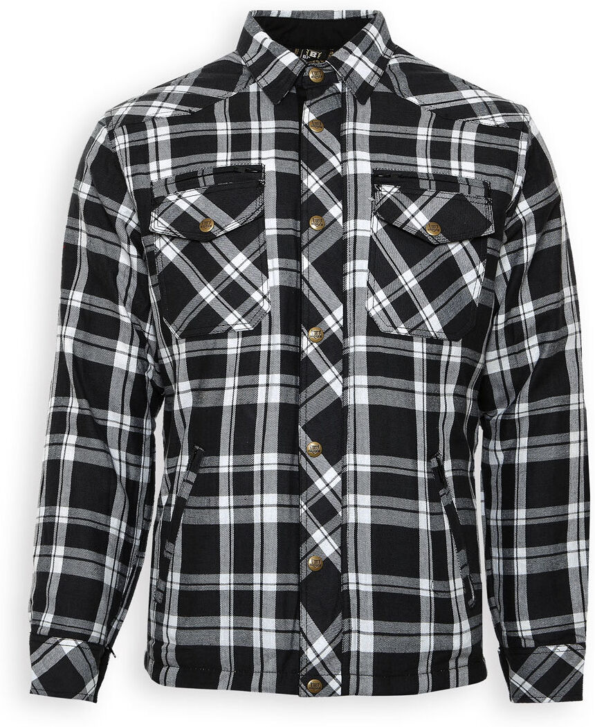 Bores Lumberjack Camisa - Negro Blanco (4XL)