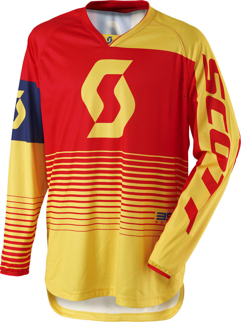 Scott 350 Track Camiseta de Motocross 2017 - Rojo Amarillo