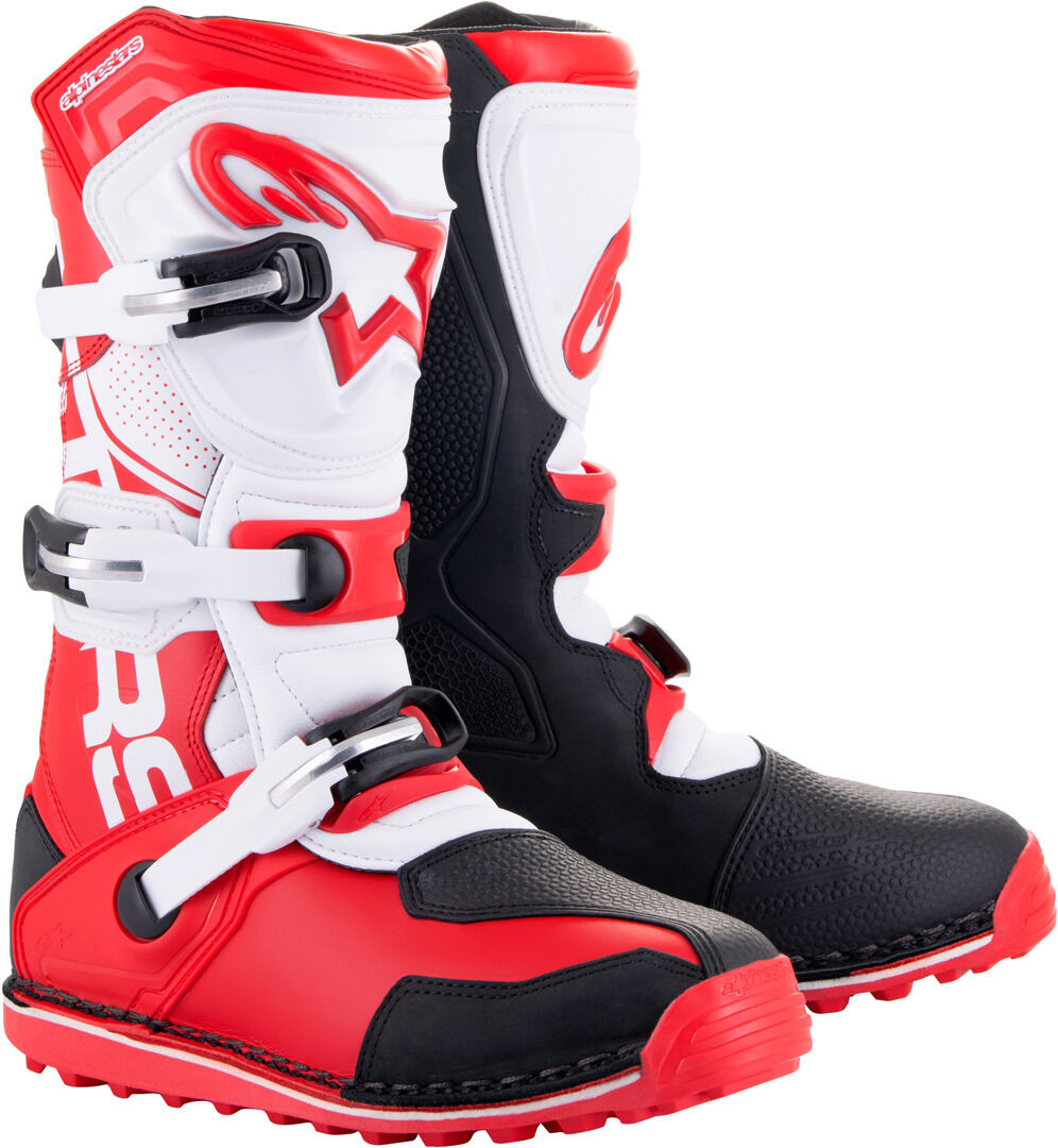 Alpinestars Tech-T Botas de moto - Blanco Rojo (44 45)