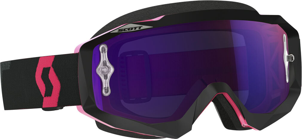 Scott Hustle MX Gafas de Motocross negro/Fluo rosa - Negro Rosa (un tamaño)