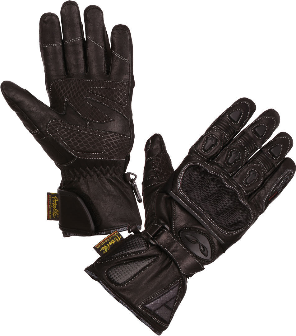 Modeka Gobi Dry Guantes de la motocicleta - Negro (3XL)