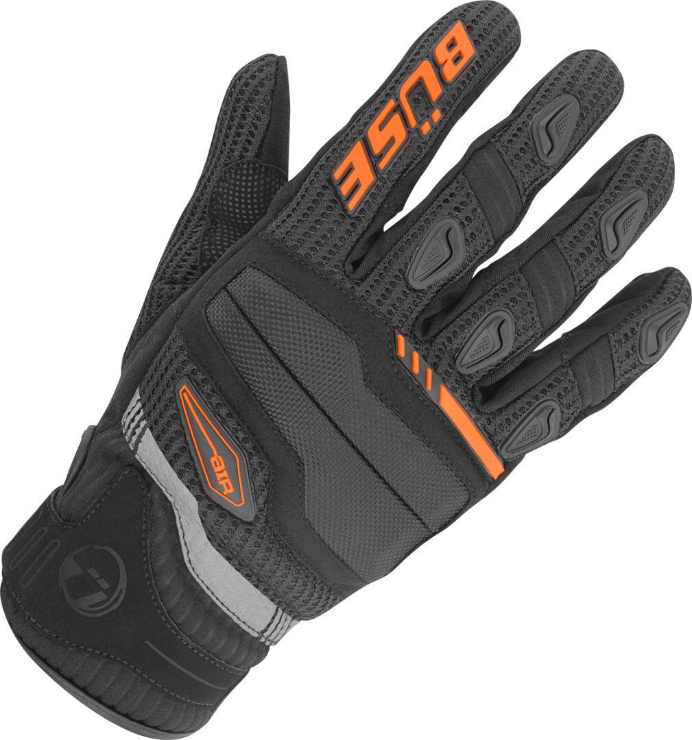 Büse Fresh Guantes - Negro Naranja (S M)