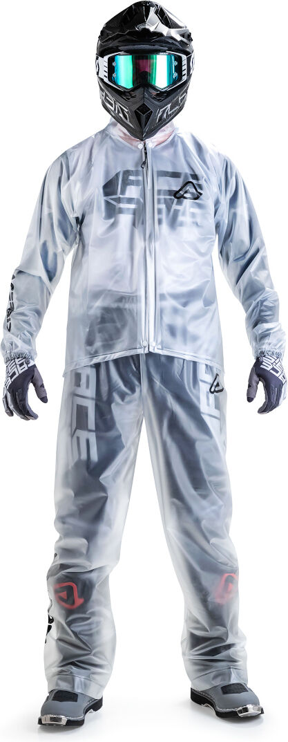 Acerbis Rain Transparent 3.0 Chaqueta de lluvia - Blanco (3XL)