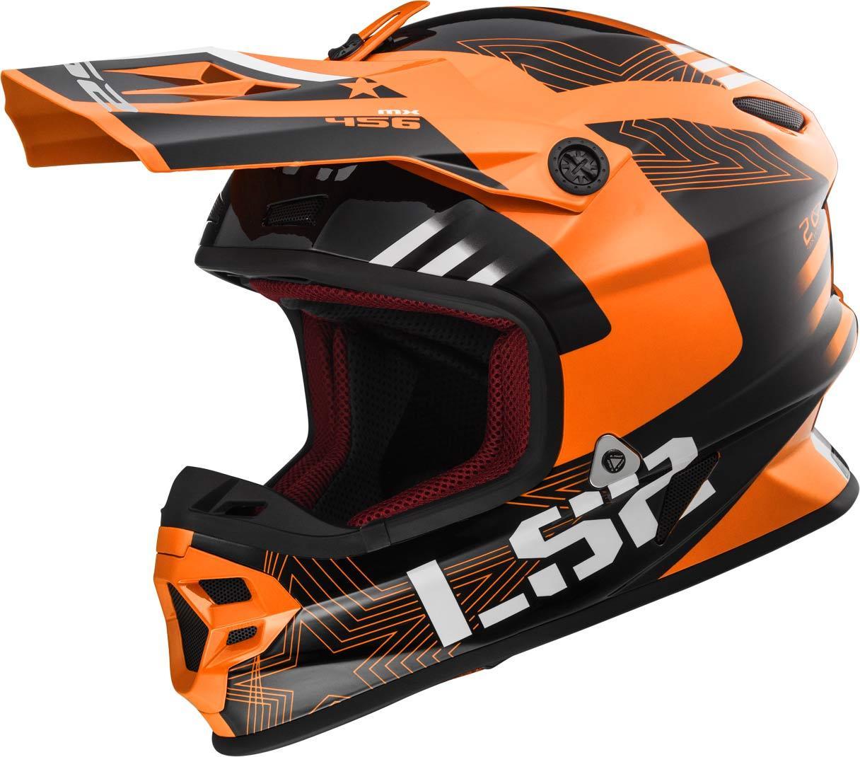 LS2 MX456 Light Evo Rallie Casco de motocross - Naranja (2XL)
