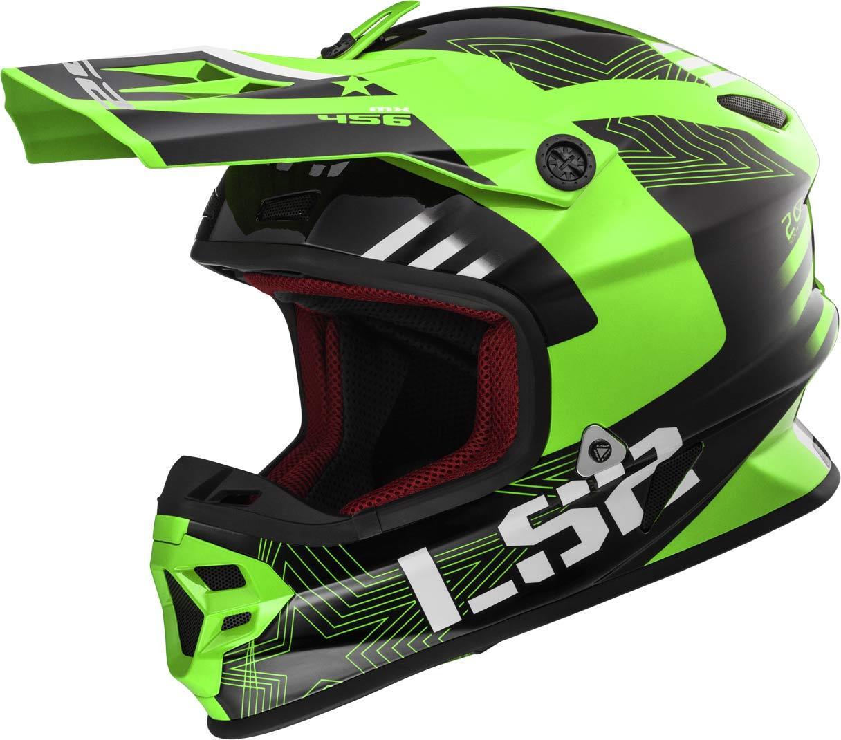 LS2 MX456 Light Evo Rallie Casco de motocross - Verde (2XL)