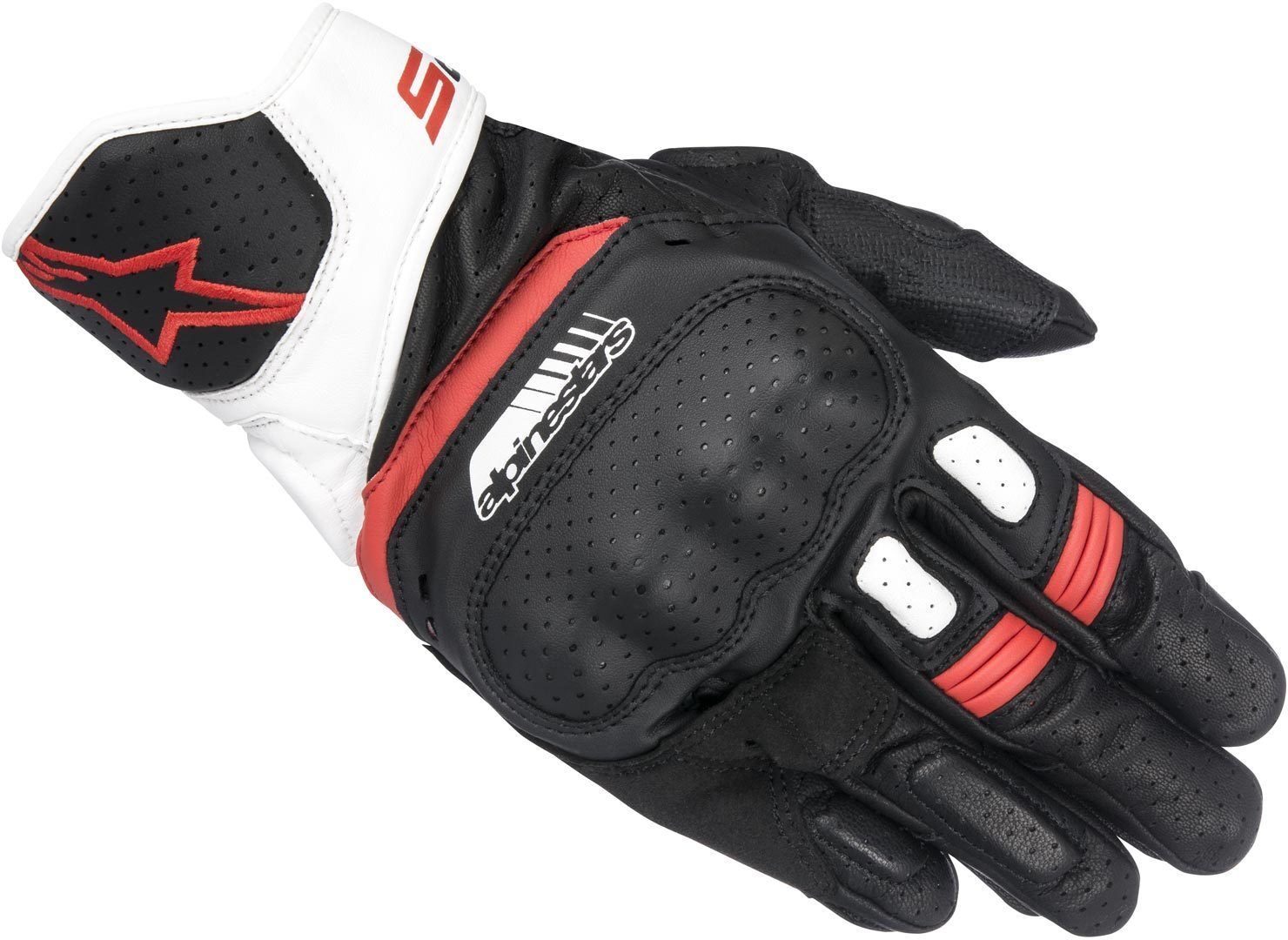 Alpinestars SP-5 Guantes - Negro Blanco Rojo (XL)