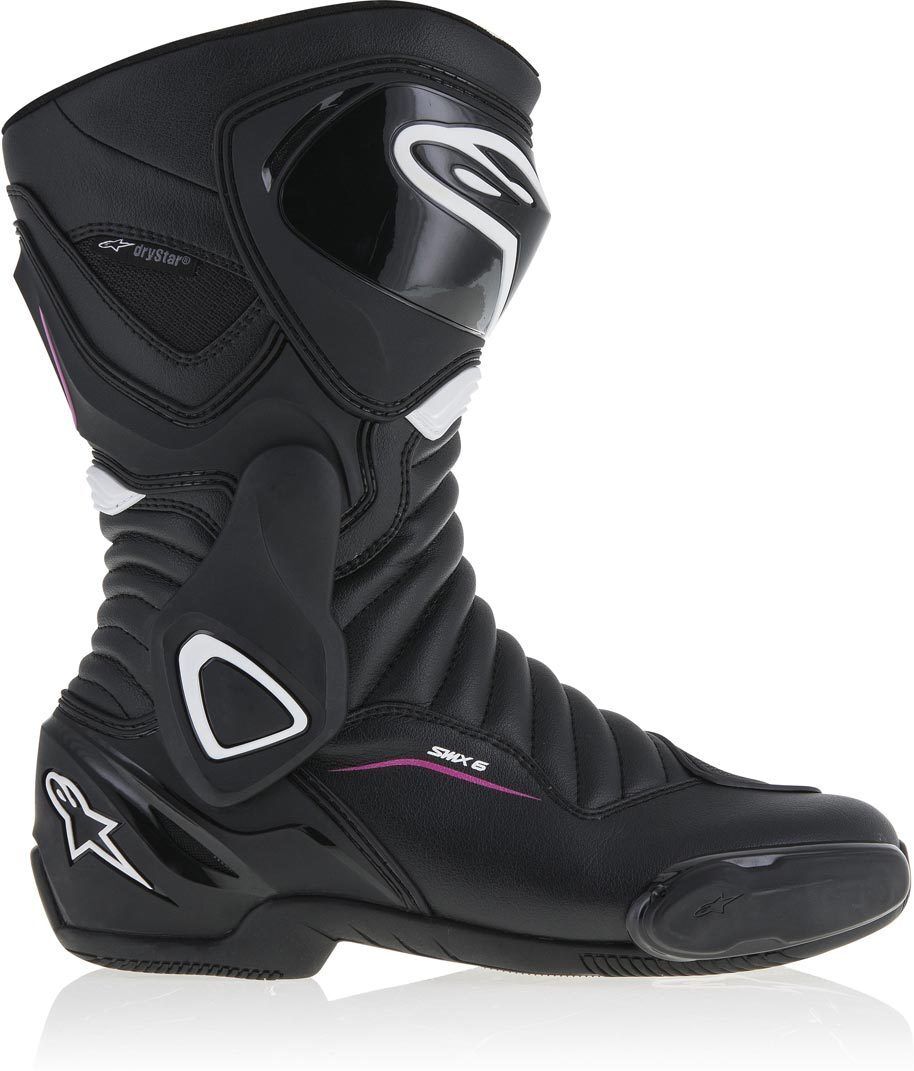 Alpinestars Stella SMX-6 V2 Drystar Botas de moto para damas - Negro Blanco Lila (39)